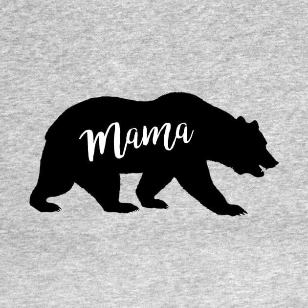 Mama Bear - print black by MomWarrior